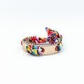 Silk Scarf Golden Bangle
