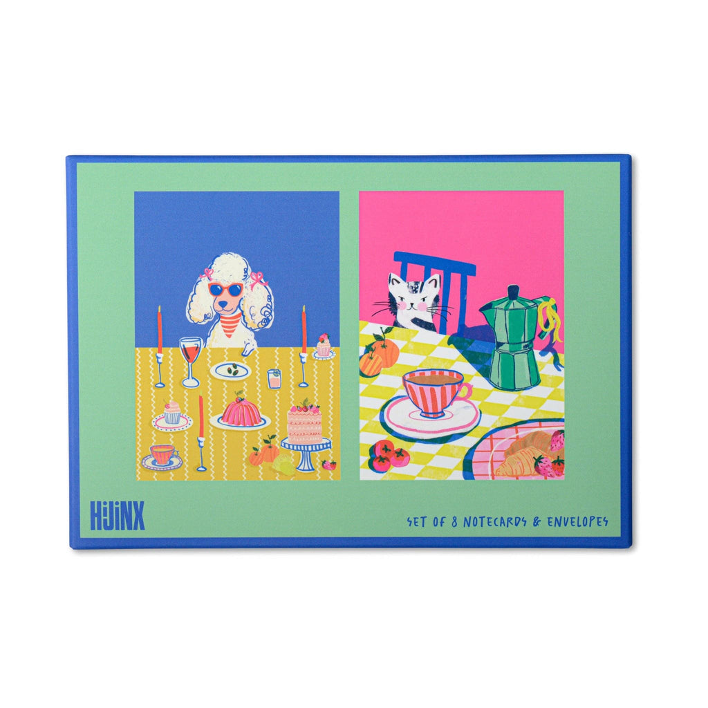 Hijinx Notecards (Set of 8) Dinner Party