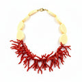 Resin coral necklace