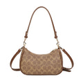 Brown Y2K Shoulder Bag with Crossbody Strap