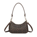 Coffee Y2K Shoulder Bag with Crossbody Strap