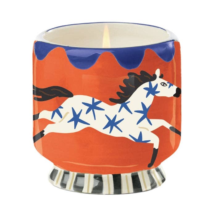 Paddywax A Dopo 8oz/226g Horse Ceramic Candle - Sienna Sunset