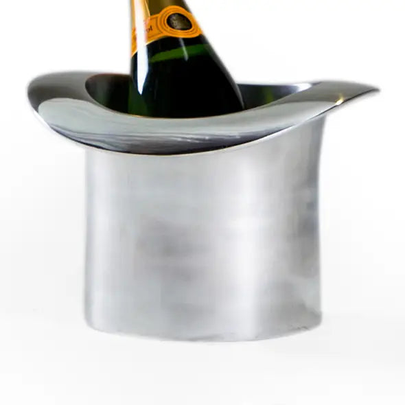 Polished Aluminium Top Hat Ice Bucket