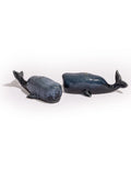 Set of Ceramic Blue Whale Salt & Pepper Shakers