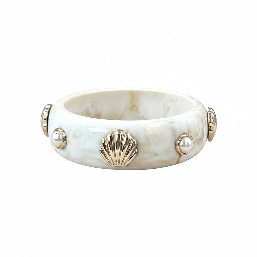 Marble Shell Bangle