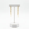 Mini Disc Shiny Waterfall Earrings