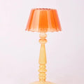 Orange Lamp-Style Glass Tealight Holder