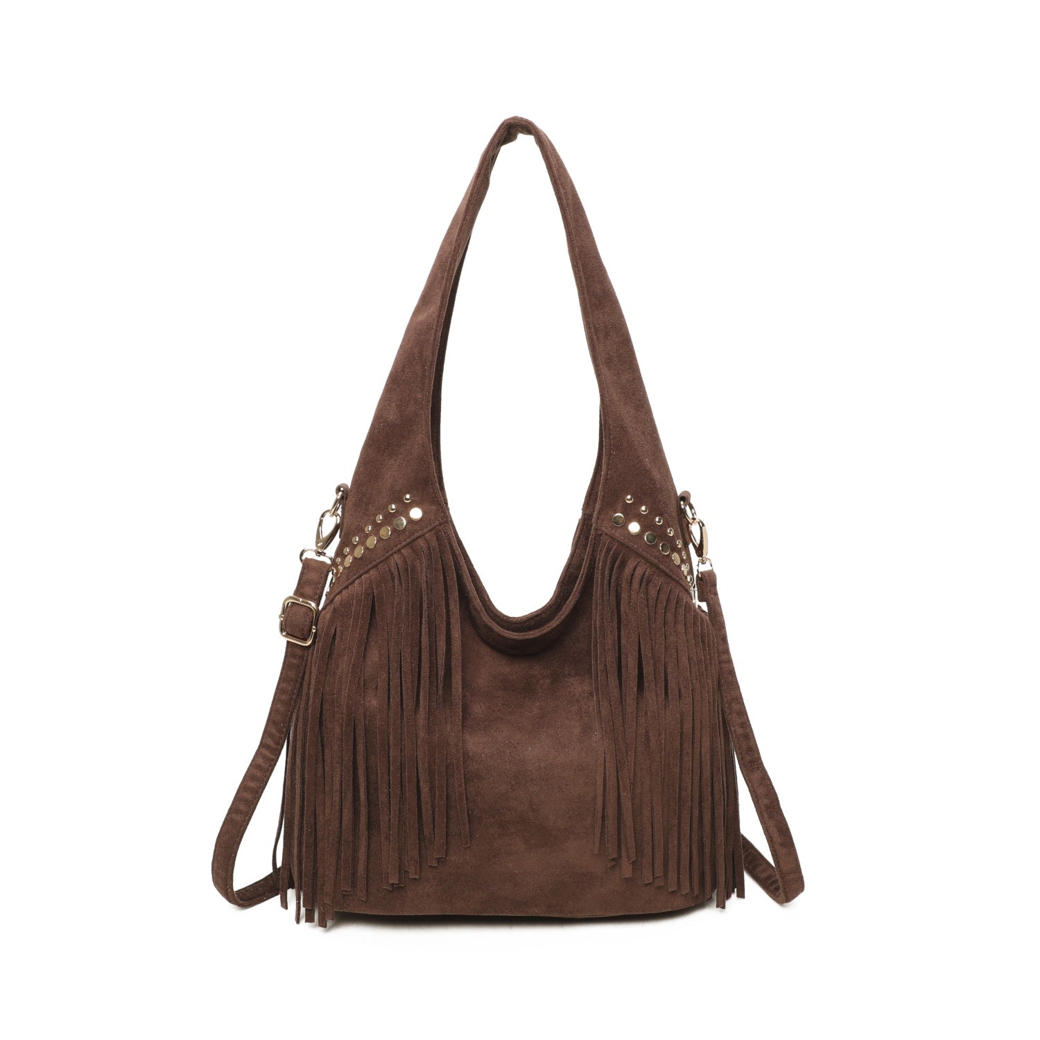 Coffee Tassel Hobo Bag