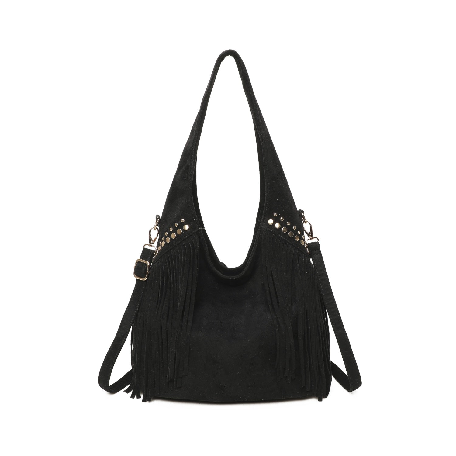 Black Tassel Hobo Bag
