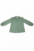 Vintage 70s Grey Scotty Dog Blouse