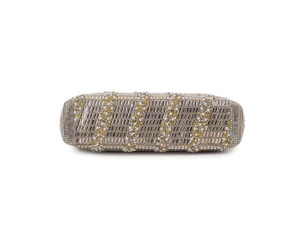 20s Style Gold Silver Mirrored Evening Bag