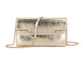 Gold Envelope Style Clutch Chain Bag