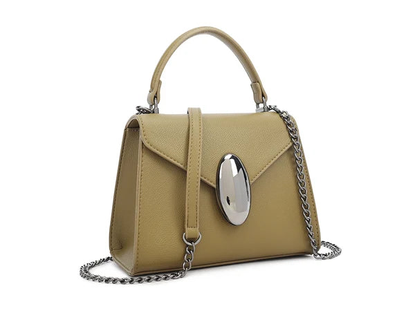 Olive Green 60s Style Box Bag