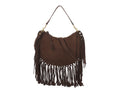 Coffee Long Fringe Shoulder Bag