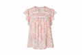 Pink Boho Floral Smock Top