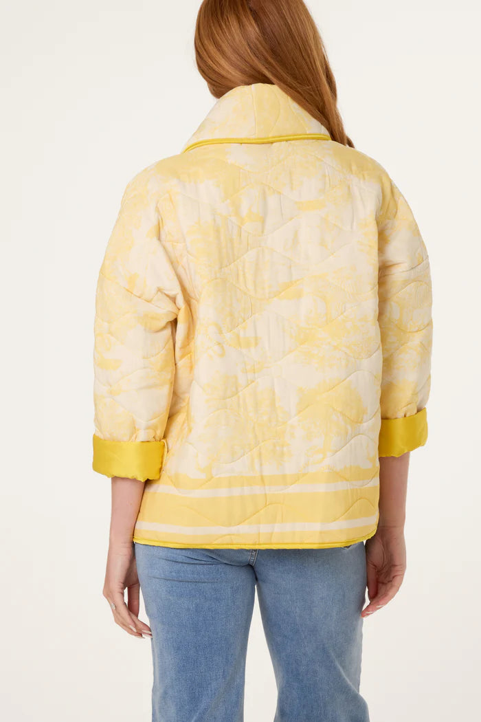 Yellow Quilted Tuile Du Jouye Jacket