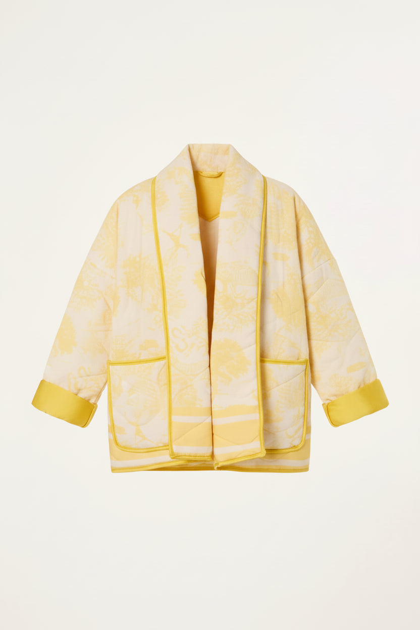 Yellow Quilted Tuile Du Jouye Jacket