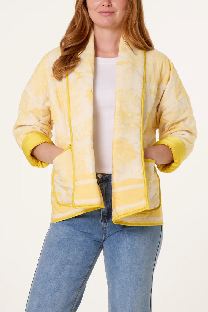 Yellow Quilted Tuile Du Jouye Jacket