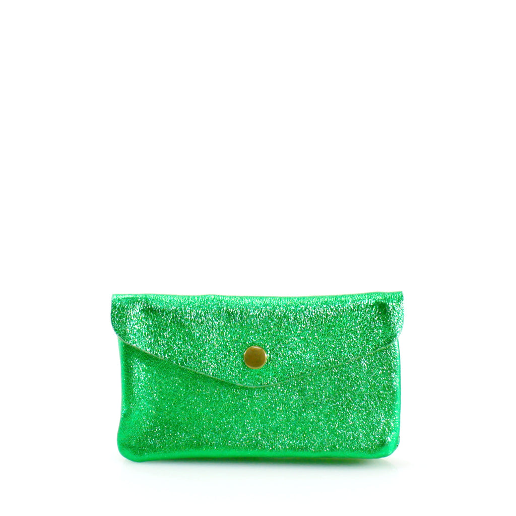 Metallic Leather Coin Purse