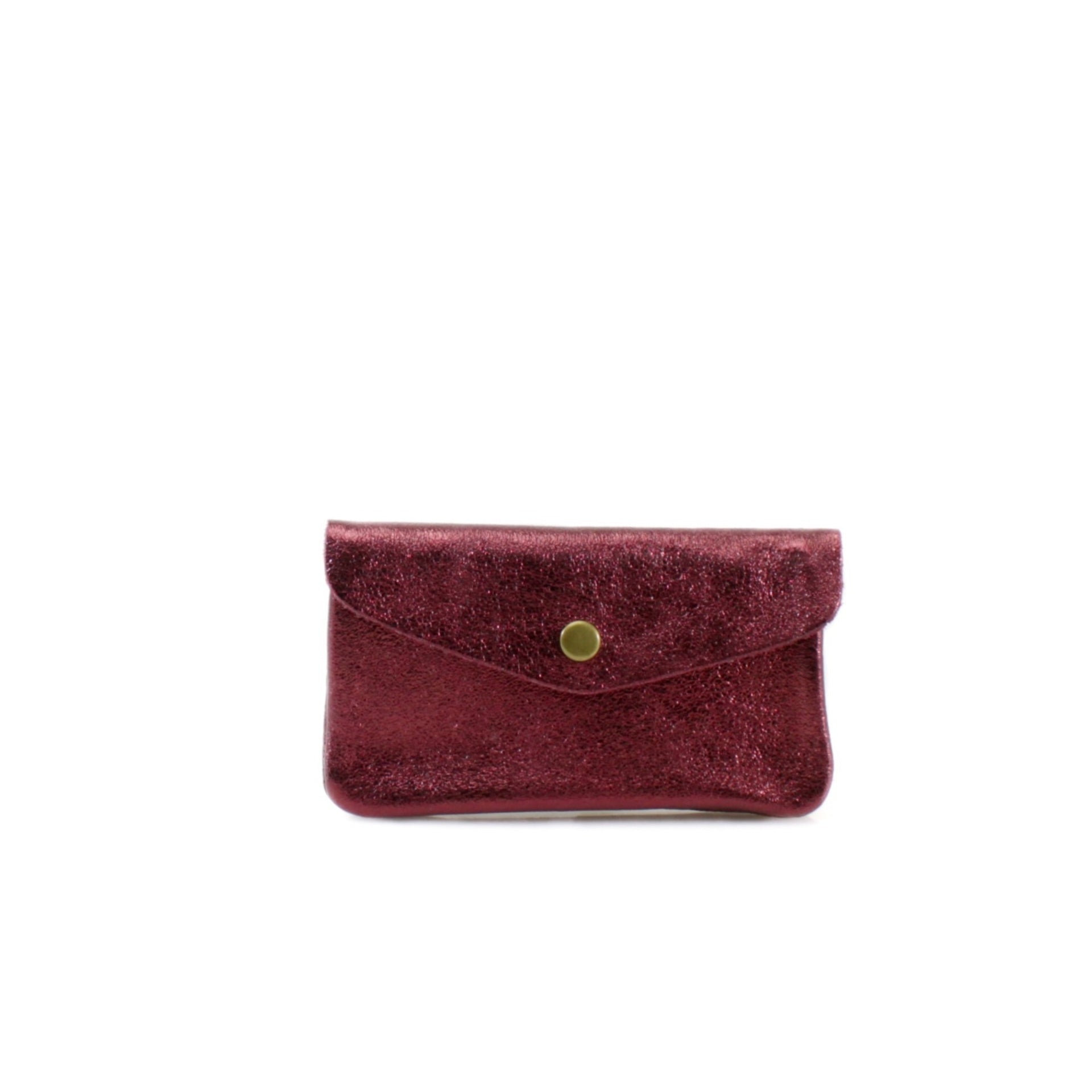 Metallic Leather Coin Purse