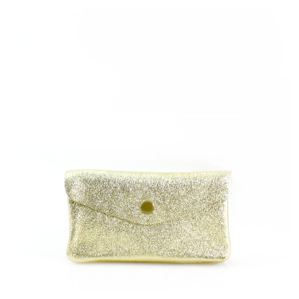 Metallic Leather Coin Purse