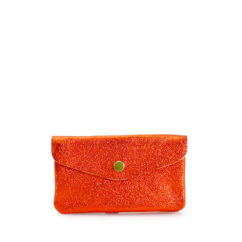 Metallic Leather Coin Purse