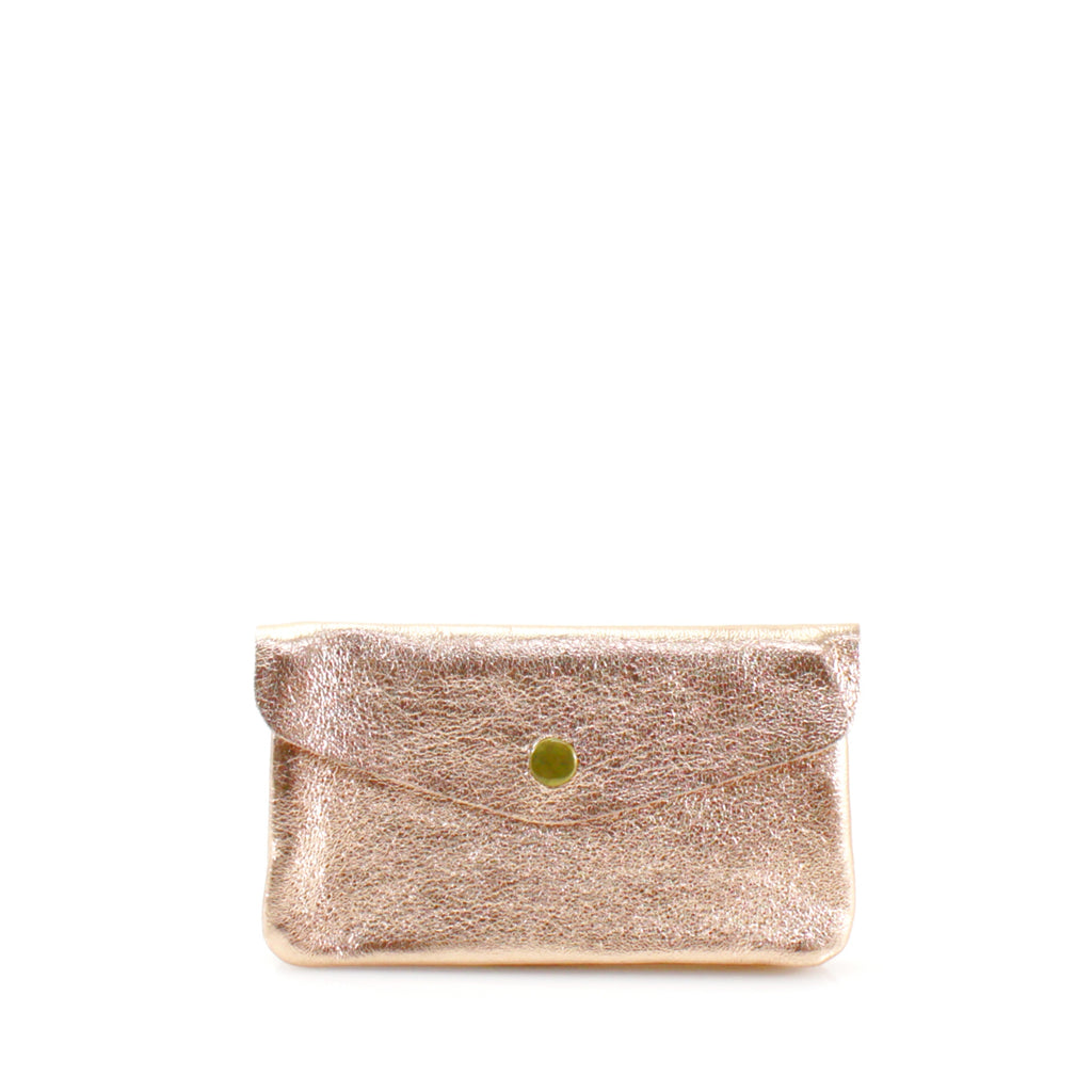 Metallic Leather Coin Purse