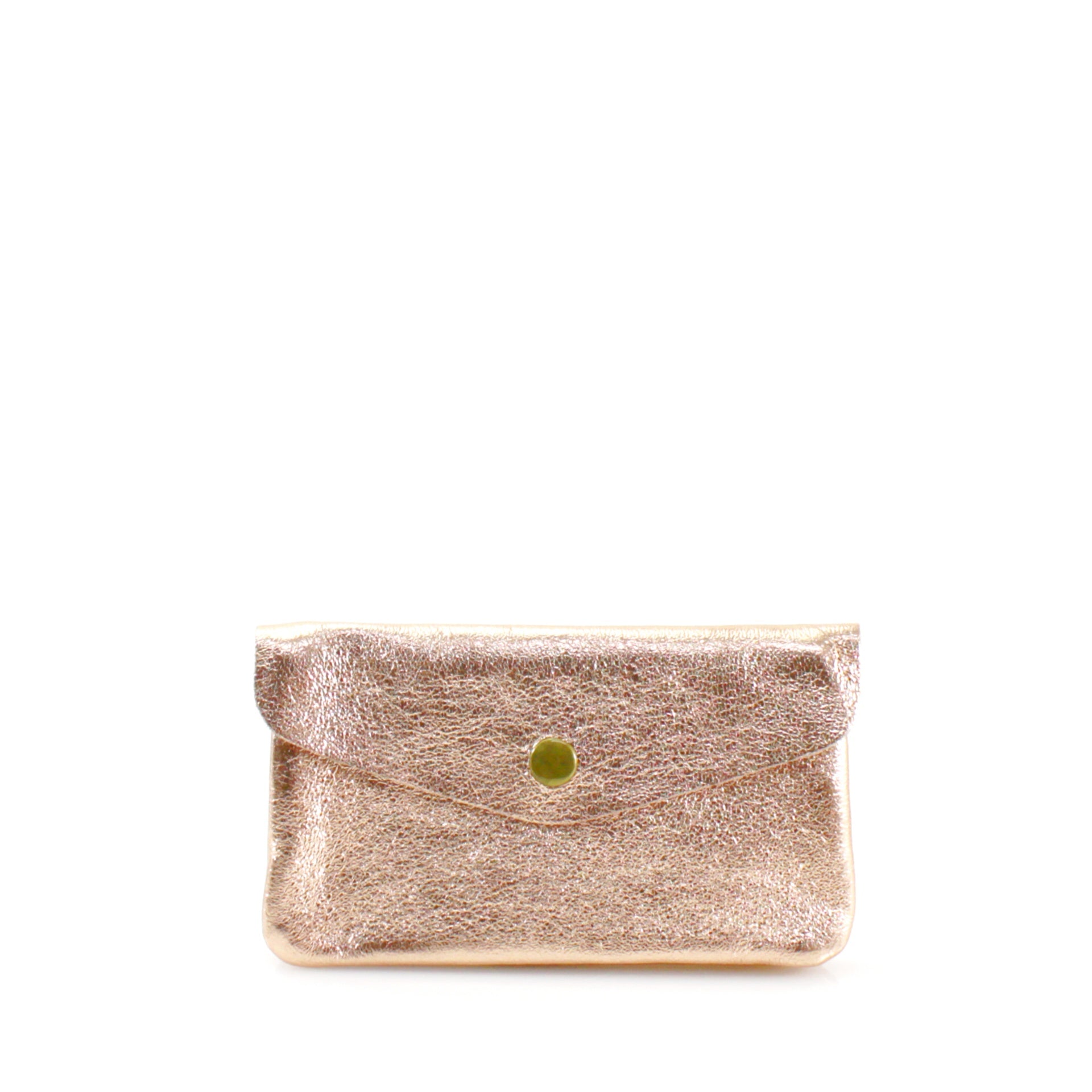 Metallic Leather Coin Purse
