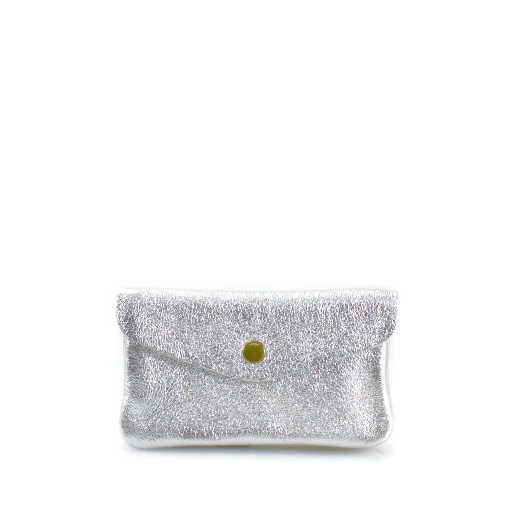 Metallic Leather Coin Purse