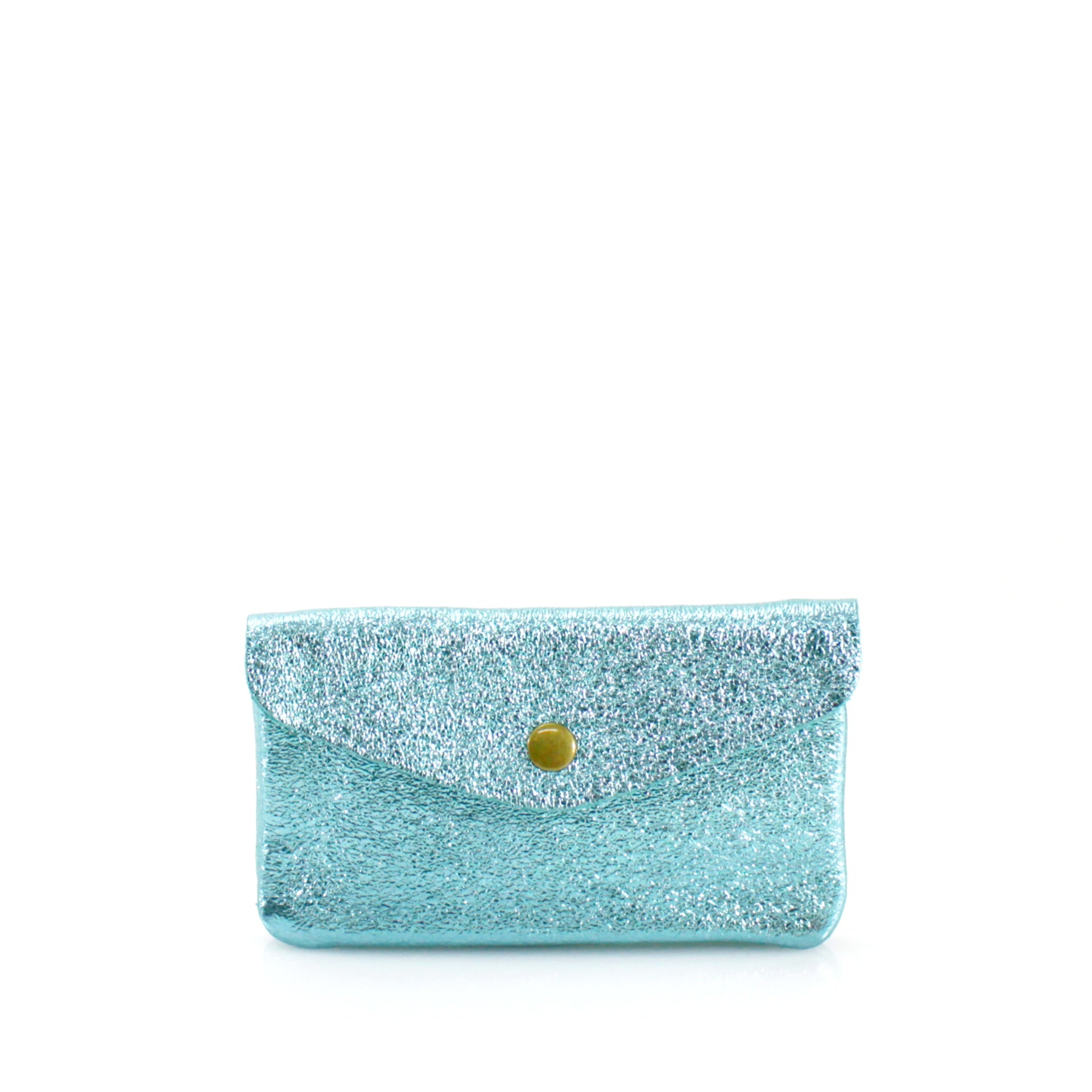Metallic Leather Coin Purse