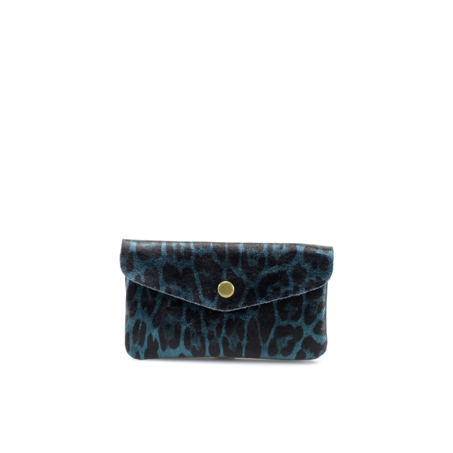 Leather Leopard Print Purse
