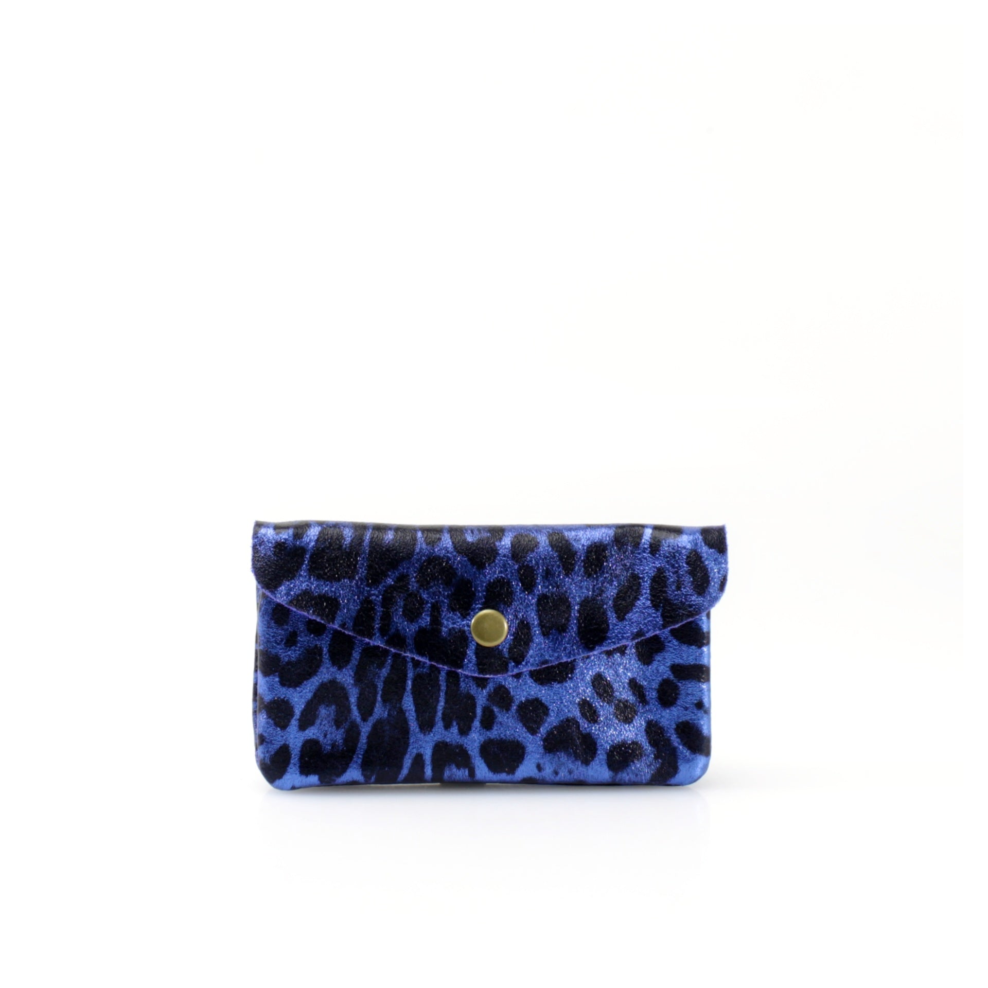 Leather Leopard Print Purse