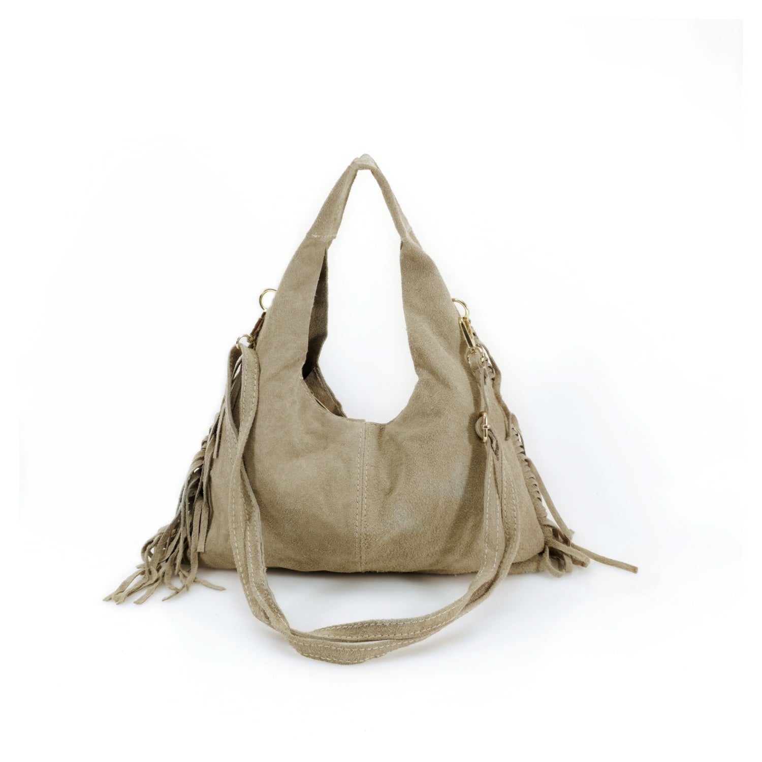 Suede Fringe Grab Bag