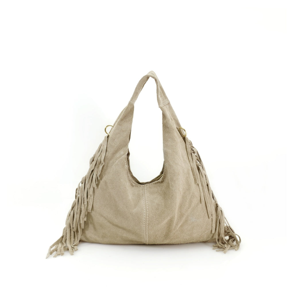 Suede Fringe Grab Bag