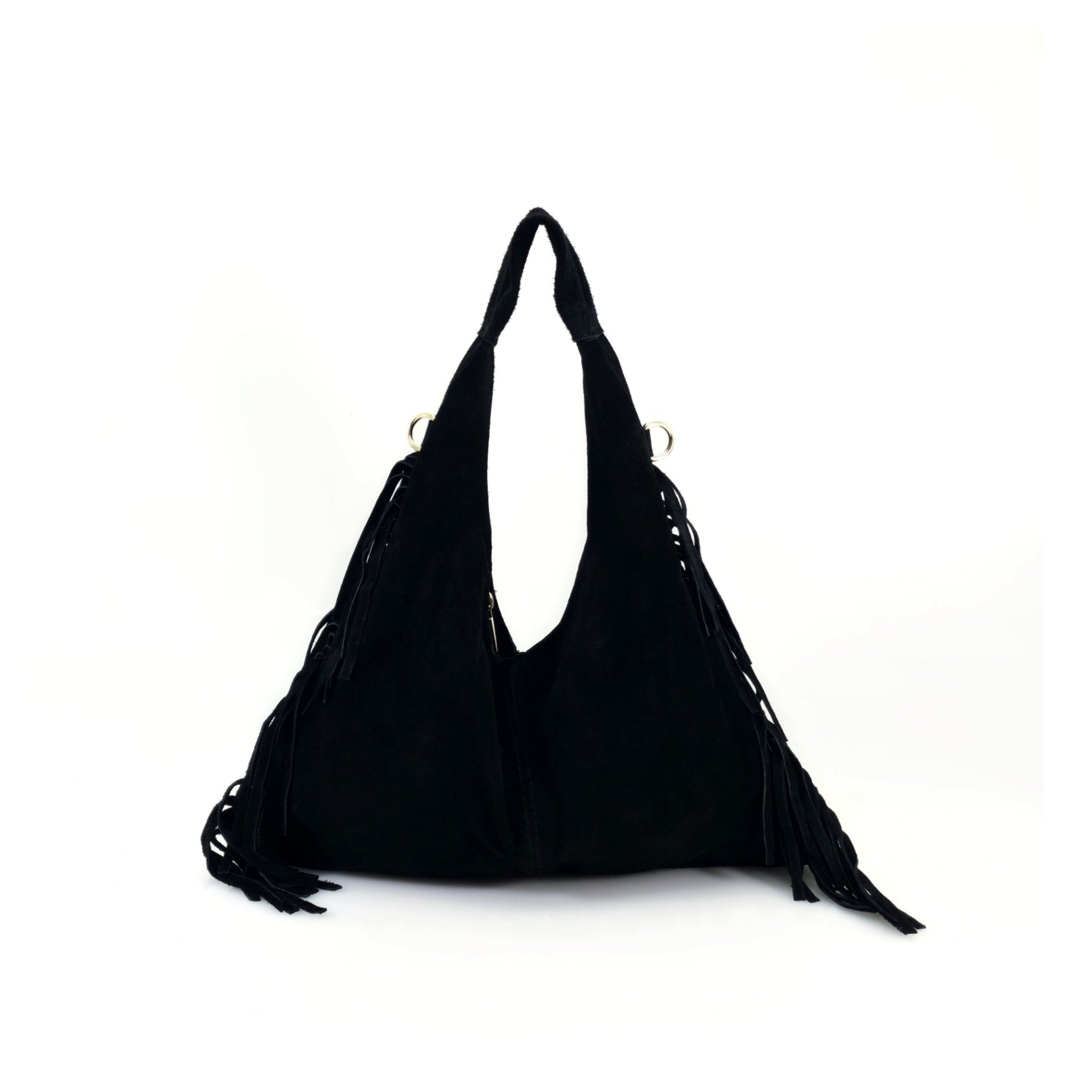 Suede Fringe Grab Bag