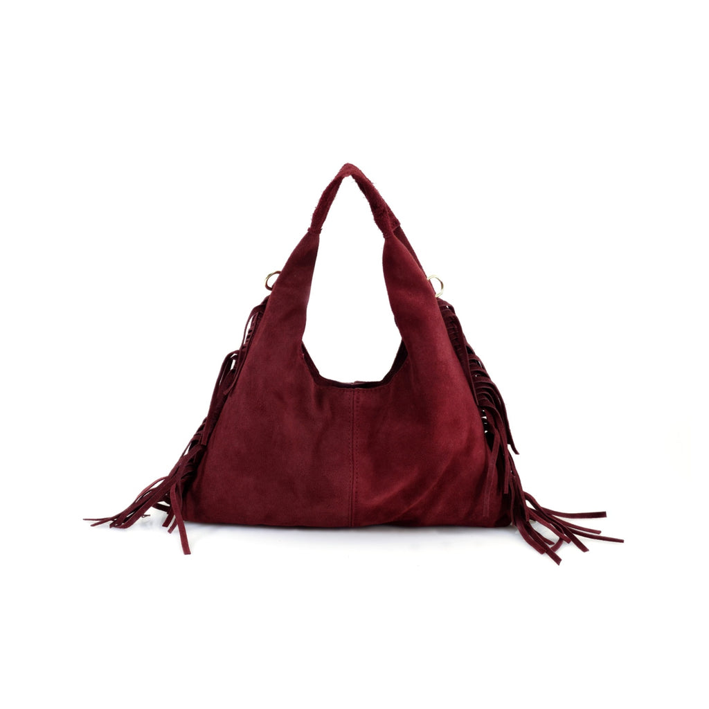 Suede Fringe Grab Bag