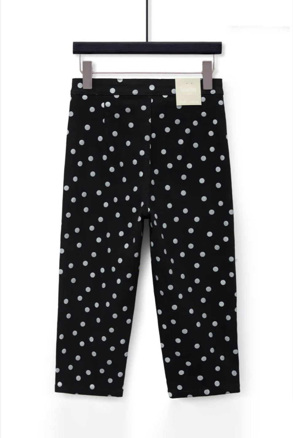 Black And White Polka Dot Capri Pedal Pushers