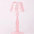 Light Pink Lamp-Style Glass Tealight Holder