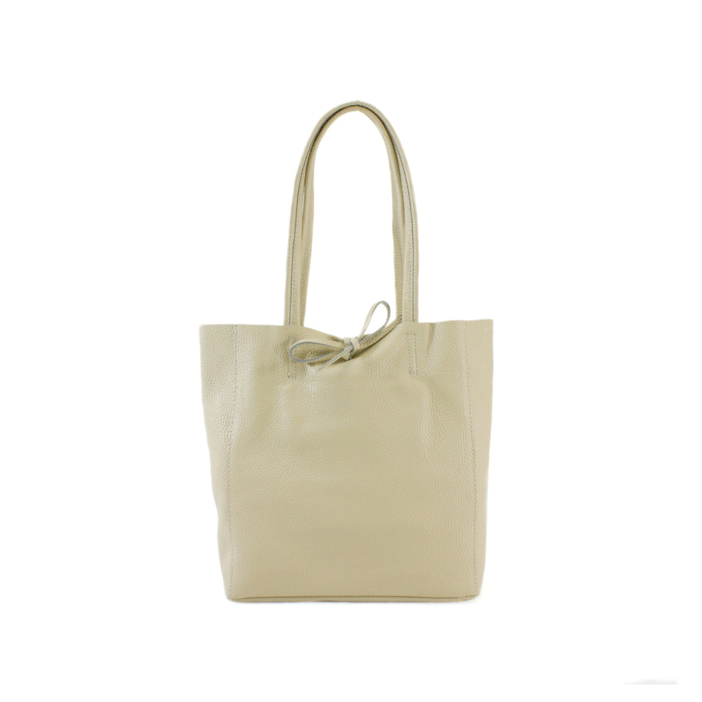 Italian Leather Shopper Bag