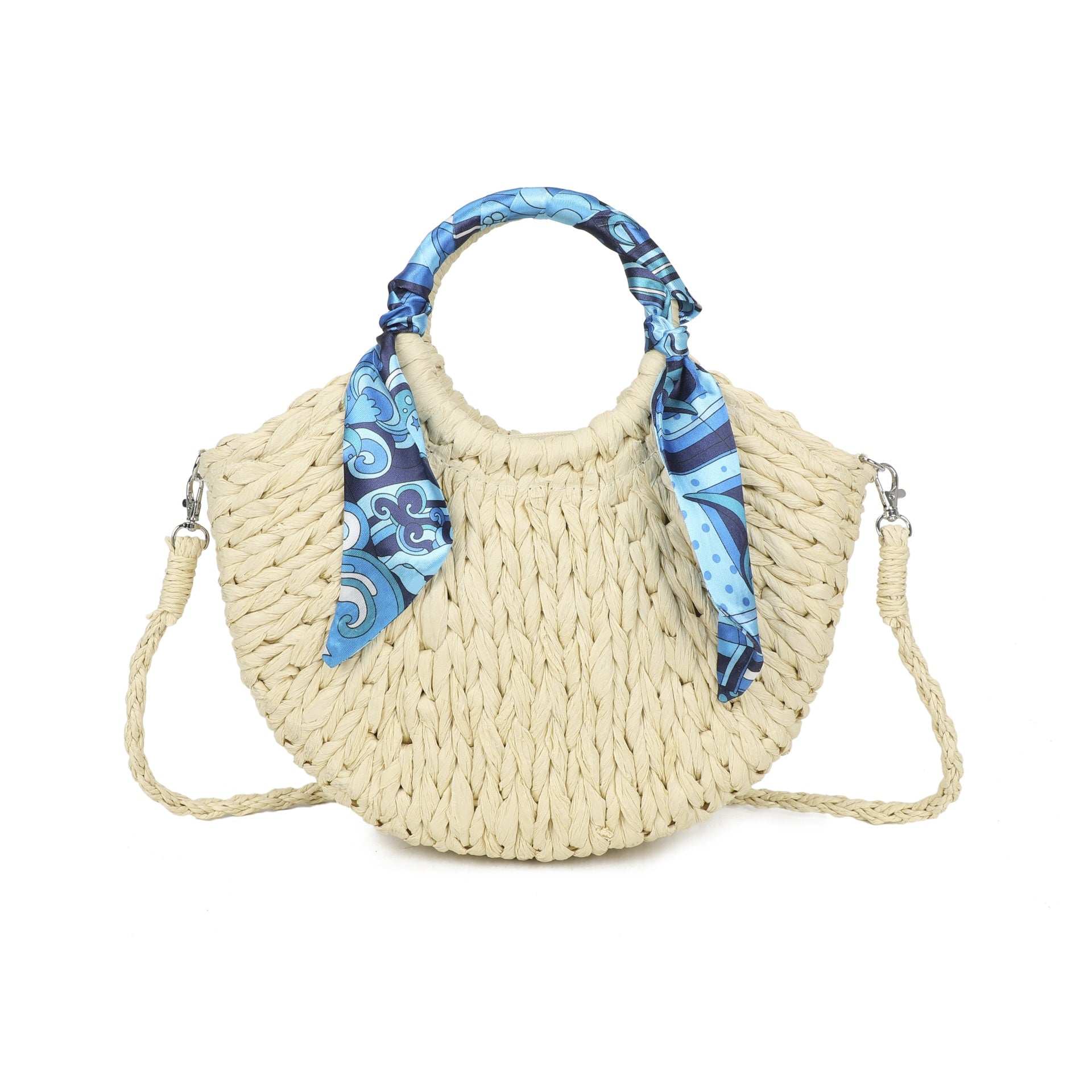 Straw Scarf Bag