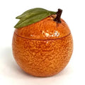 Ceramic Orange Storage Jar