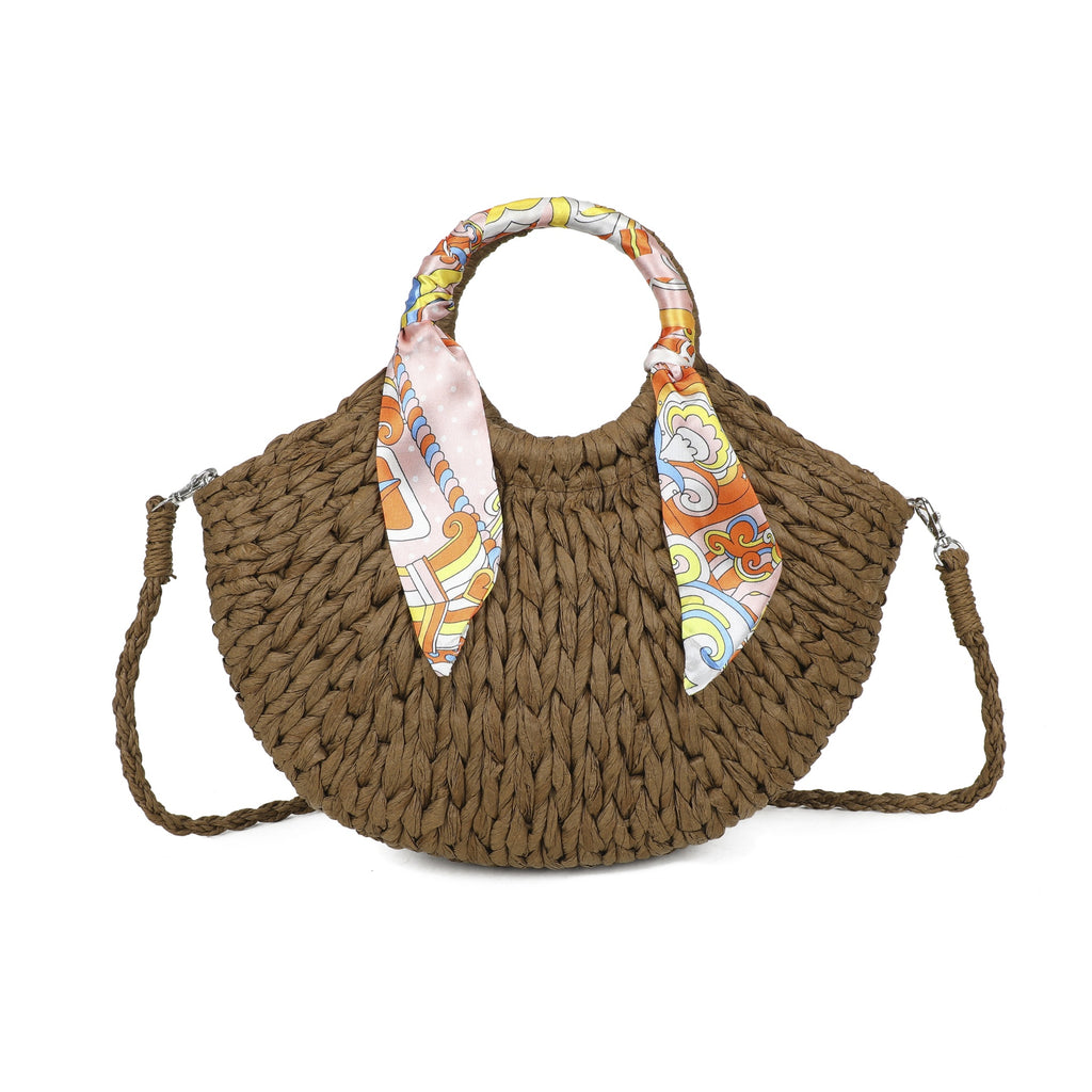 Straw Scarf Bag