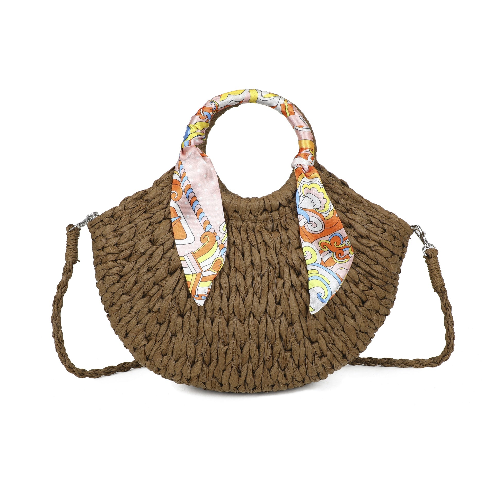 Straw Scarf Bag