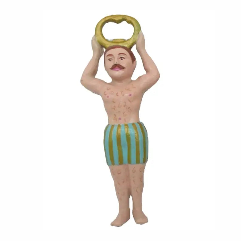 Cast Iron Retro Swimmer Bottle Opener