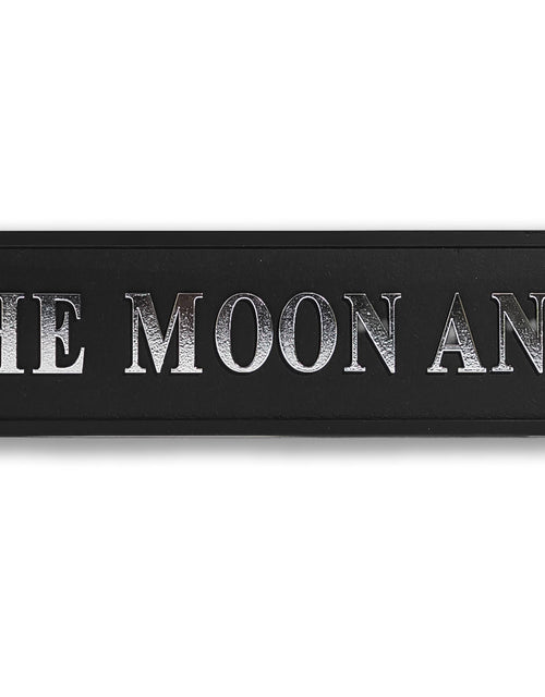 Black & Silver "To The Moon & Back" Sign