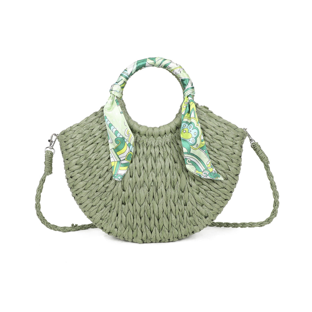 Straw Scarf Bag