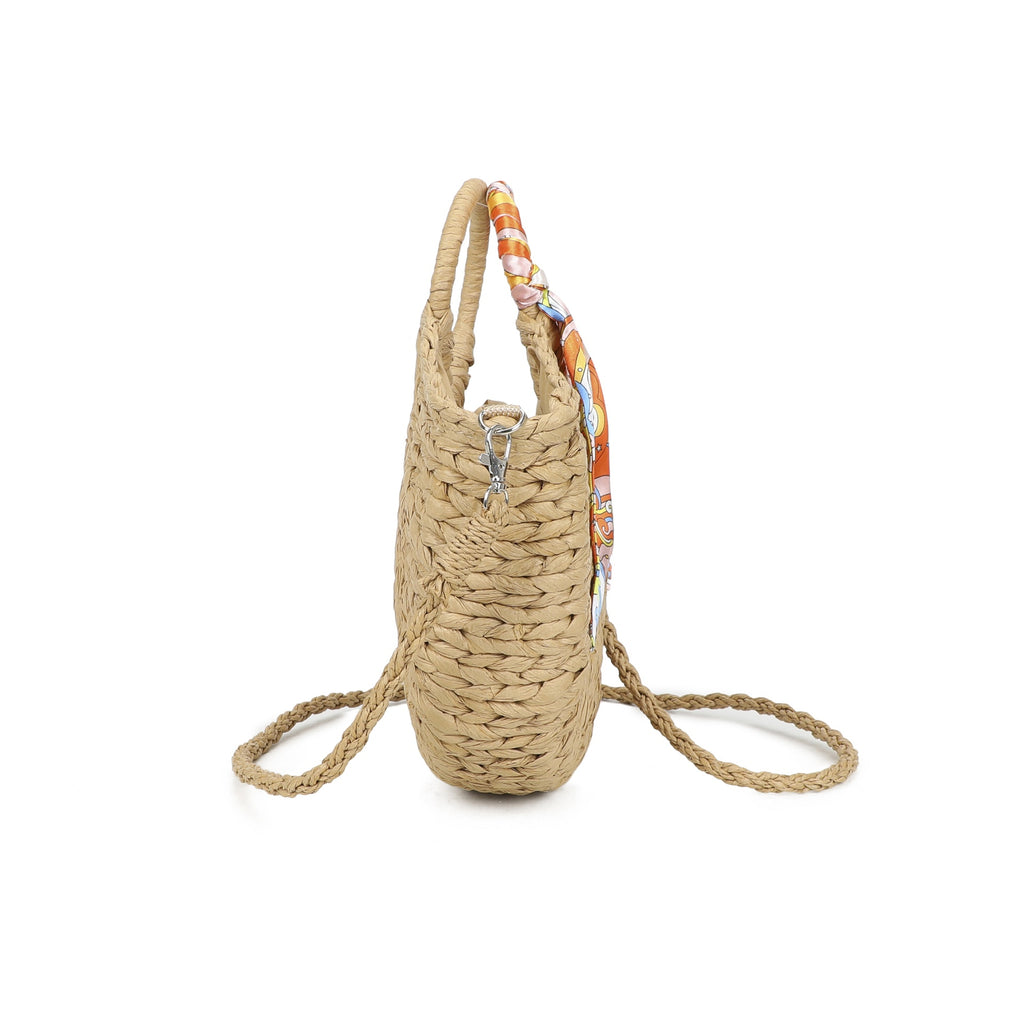 Straw Scarf Bag