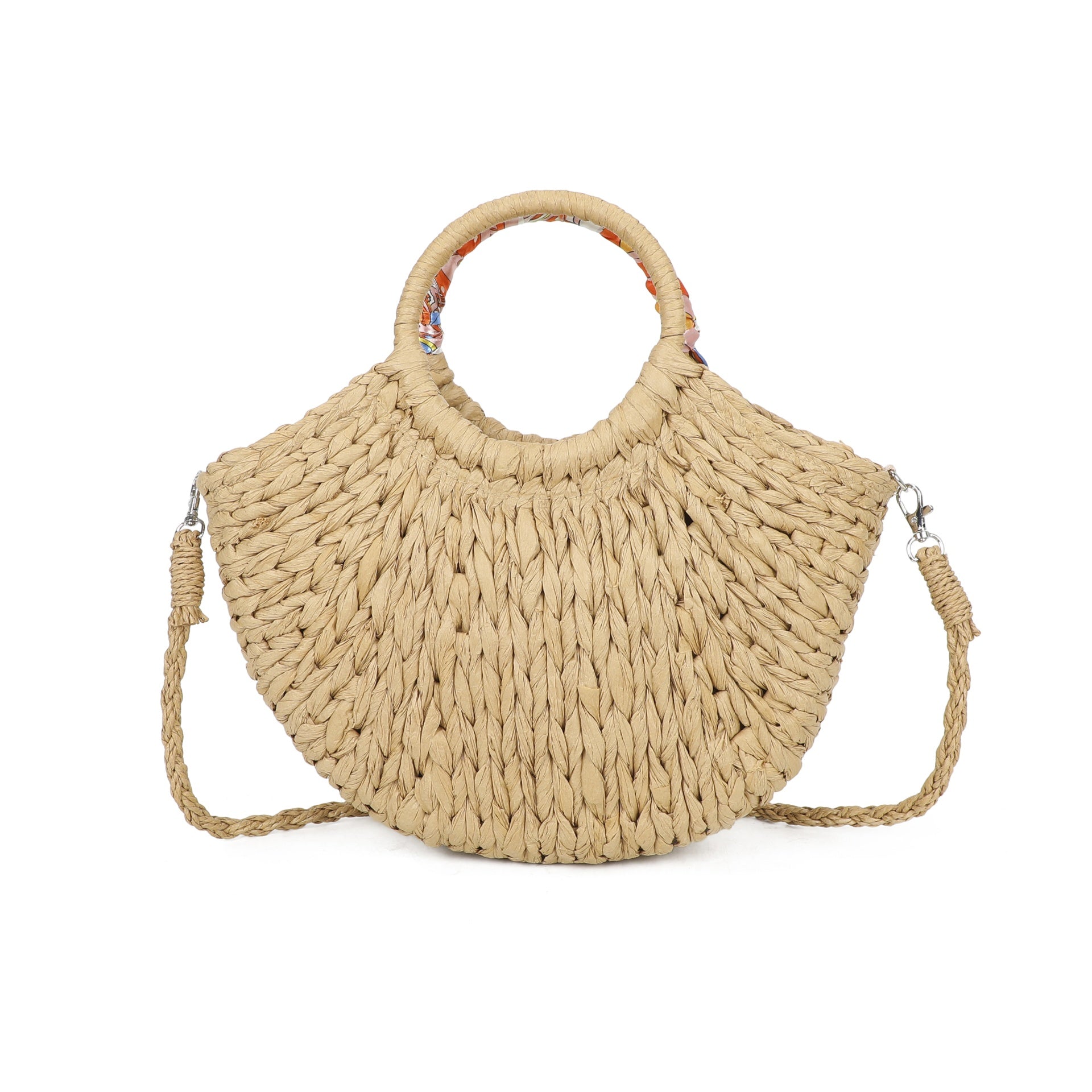 Straw Scarf Bag