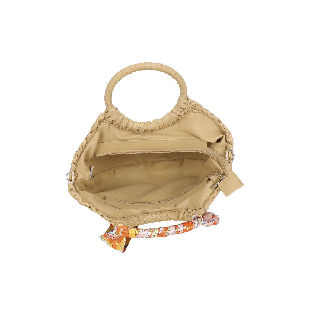 Straw Scarf Bag