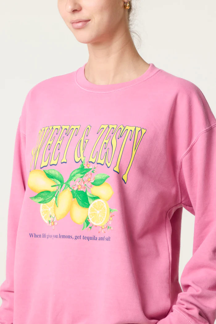 Pink Sweet and Zesty Sweatshirt